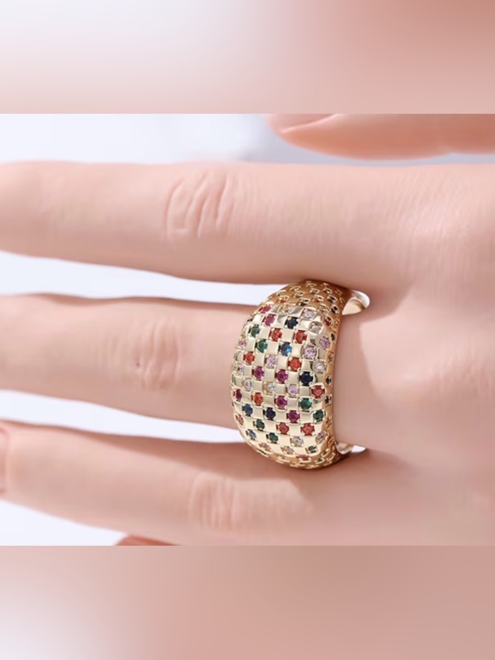 Multicolor Golden Ring - Picture 3 of 3